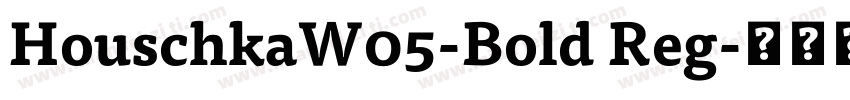 HouschkaW05-Bold Reg字体转换